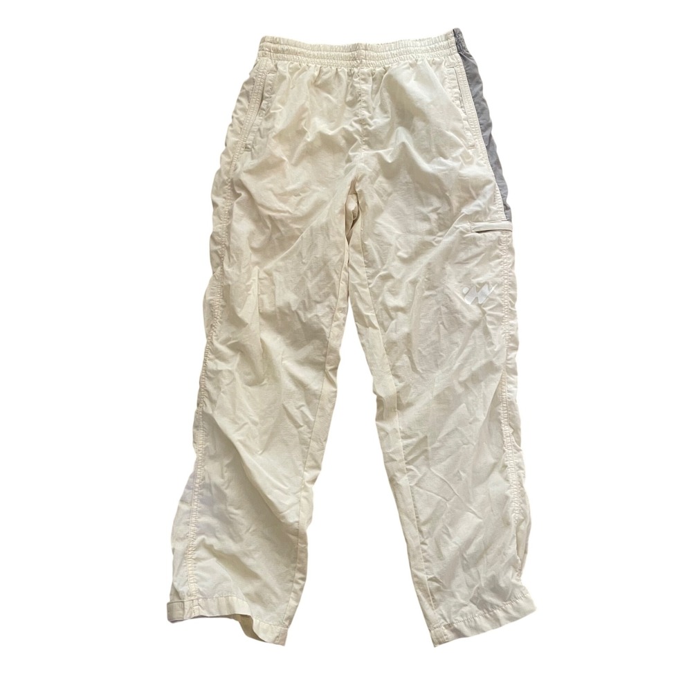 Urban Outfitters Without Walls Cream Nylon Ripstop Track Pants Men S OBI978027